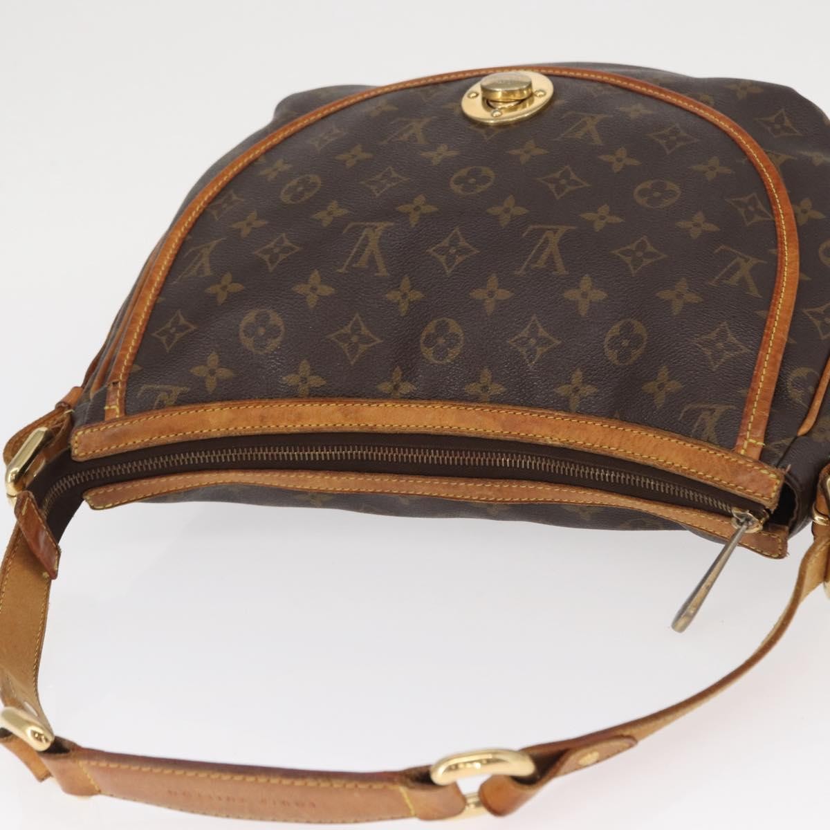 Louis Vuitton Tulum Handbag Monogram Canvas, BROWN, CANVAS, Shoulder bag