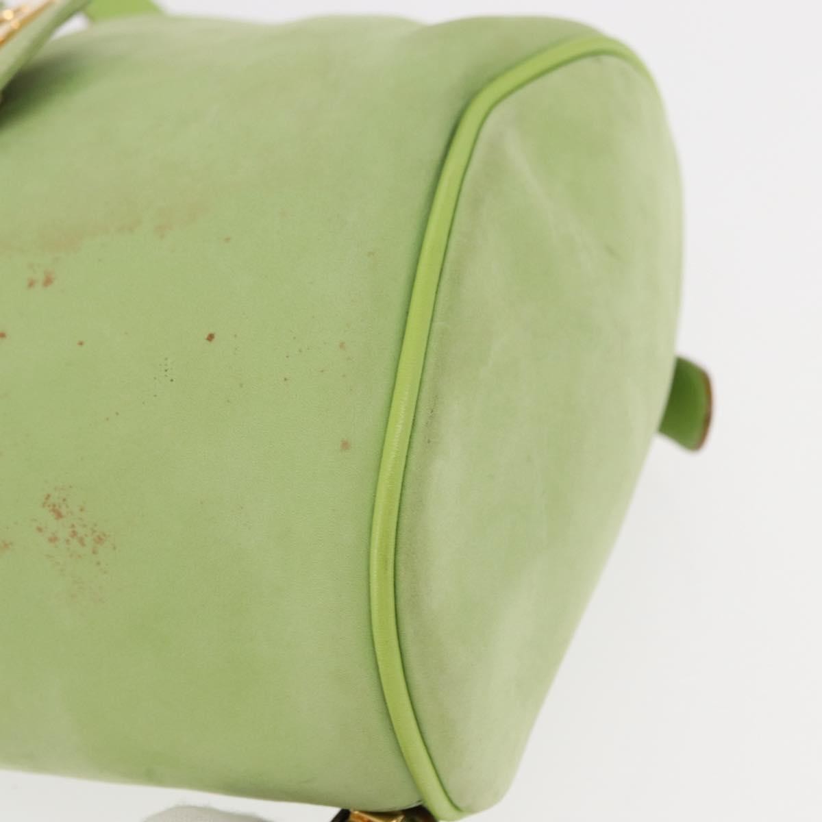 Salvatore Ferragamo Gancini Backpack Suede, GREEN, SUEDE, Backpack