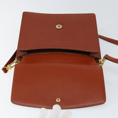 Louis Vuitton Grenelle Shoulder Bag Epi Leather, BROWN, LEATHER, Shoulder bag