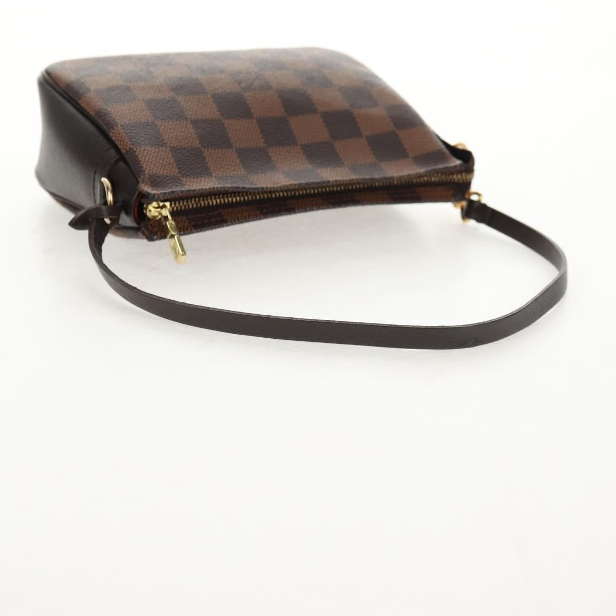 Louis Vuitton Trousse Make Up Bag Damier, BROWN, CANVAS, Clutche & pouche