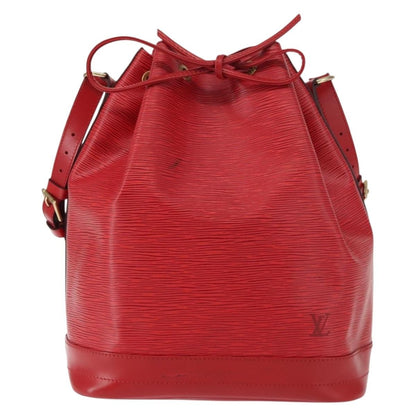 Louis Vuitton Noe Handbag Epi leather, RED, LEATHER, Shoulder bag