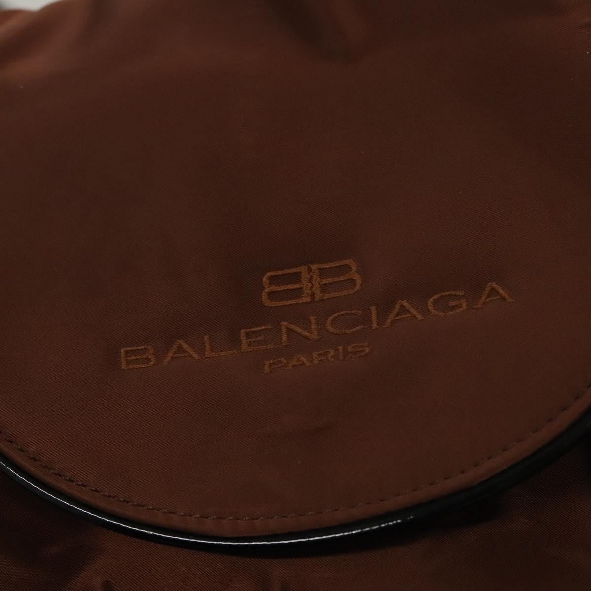 Balenciaga Vintage Backpack Nylon, BROWN, NYLON, Backpack