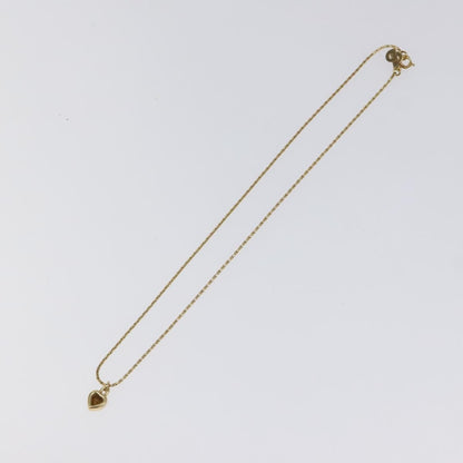 Christian Dior Heart Charm Necklace Metal, GOLD, METAL, Necklace