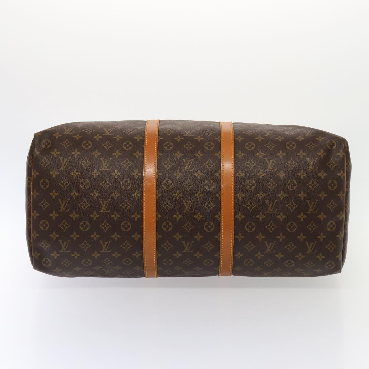 Louis Vuitton Keepall Bag Monogram Canvas, BROWN, CANVAS, Travel bag