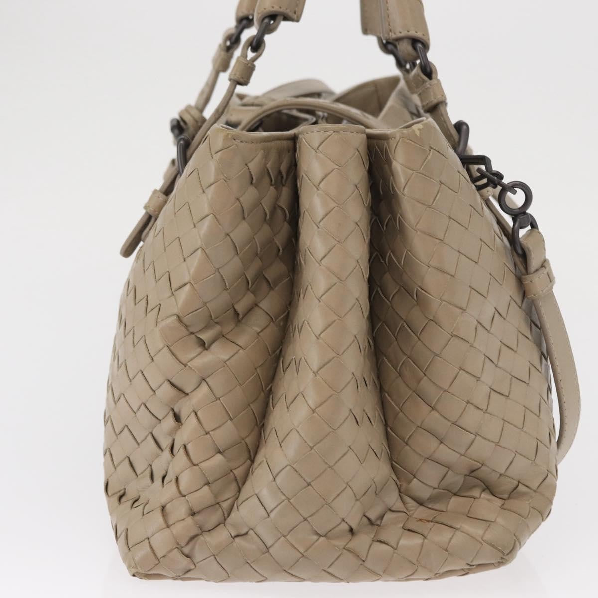 Bottega Veneta Roma Bag Intrecciato Nappa, GRAY, LEATHER, Handbag