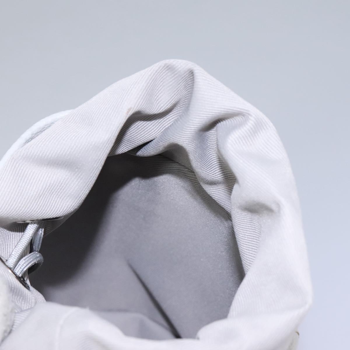 Louis Vuitton Chalk Nano Bag Limited Edition Logo Story Monogram Canvas, GRAY, CANVAS, Handbag