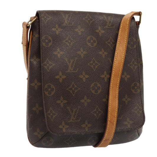 Louis Vuitton Musette Handbag Monogram Canvas, BROWN, CANVAS, Shoulder bag