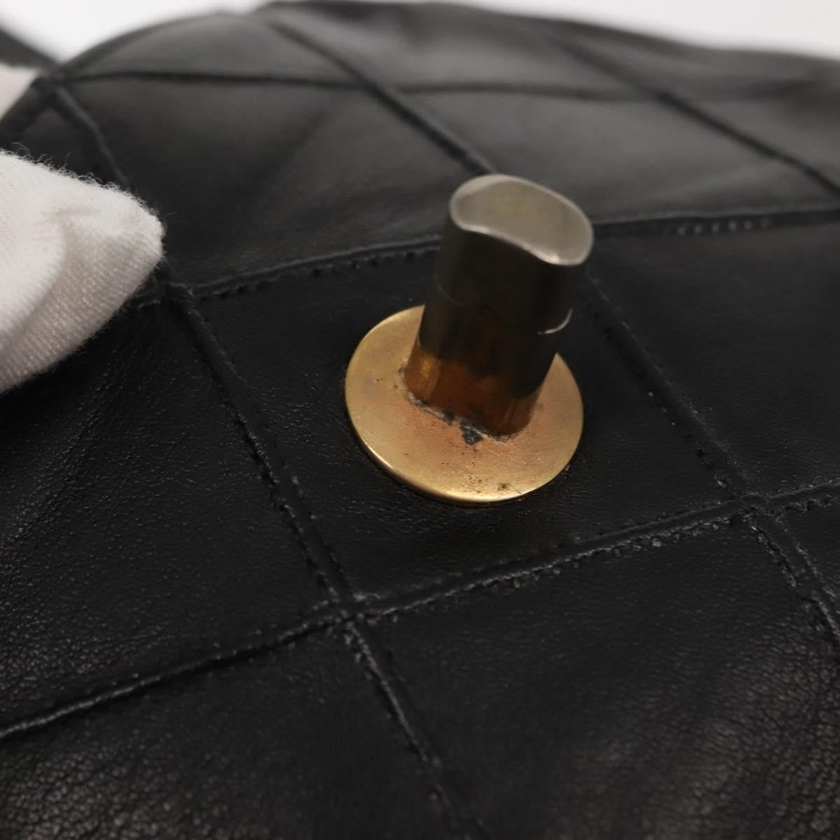 Chanel Vintage Flap Waist Bag Leather, BLACK, LEATHER, Clutche & pouche