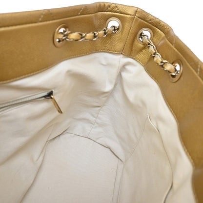 Chanel Timeless CC Soft Tote Calfskin, GOLD, CALFSKIN, Shoulder bag