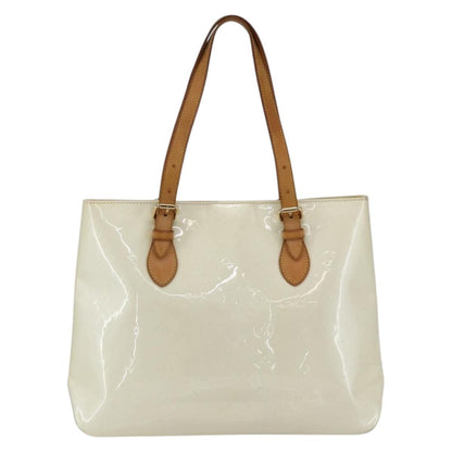 Louis Vuitton Brentwood Handbag Monogram Vernis, BEIGE, PATENT_LEATHER, Tote bag