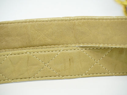 Chanel Vintage Camera bag Quilted Lambskin, BEIGE, LEATHER, Crossbody bag