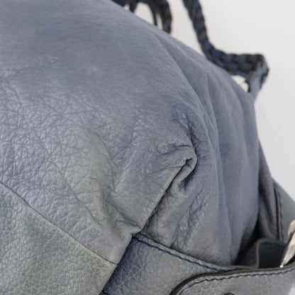 Gucci Bamboo Bar Shoulder Bag Leather, BLUE, LEATHER, Shoulder bag