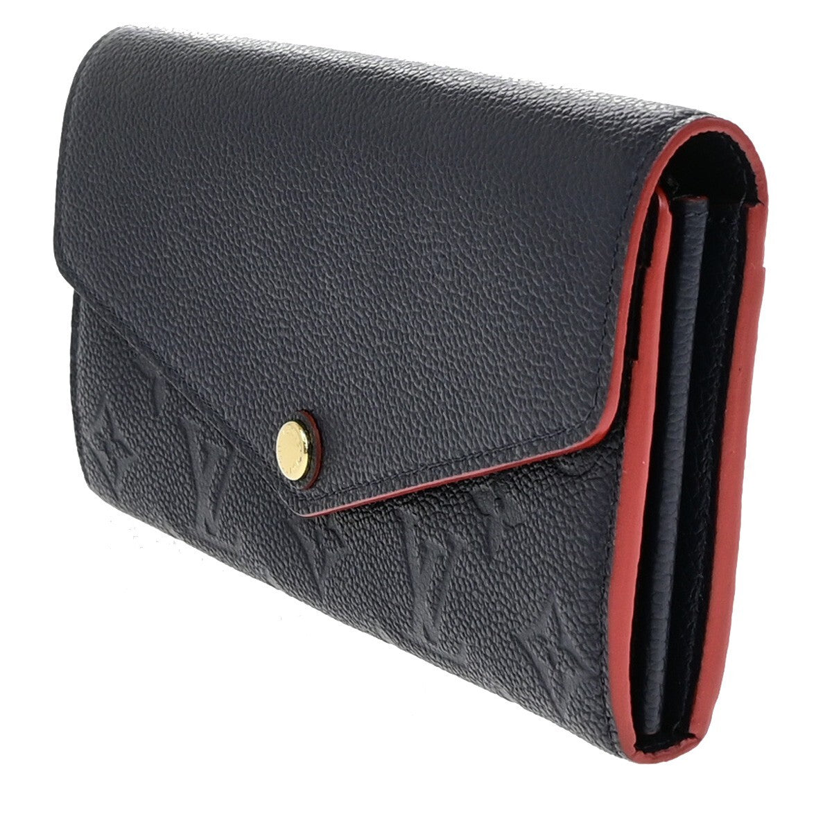 Louis Vuitton Sarah Wallet NM Monogram Empreinte Leather, NAVY, LEATHER, Wallets