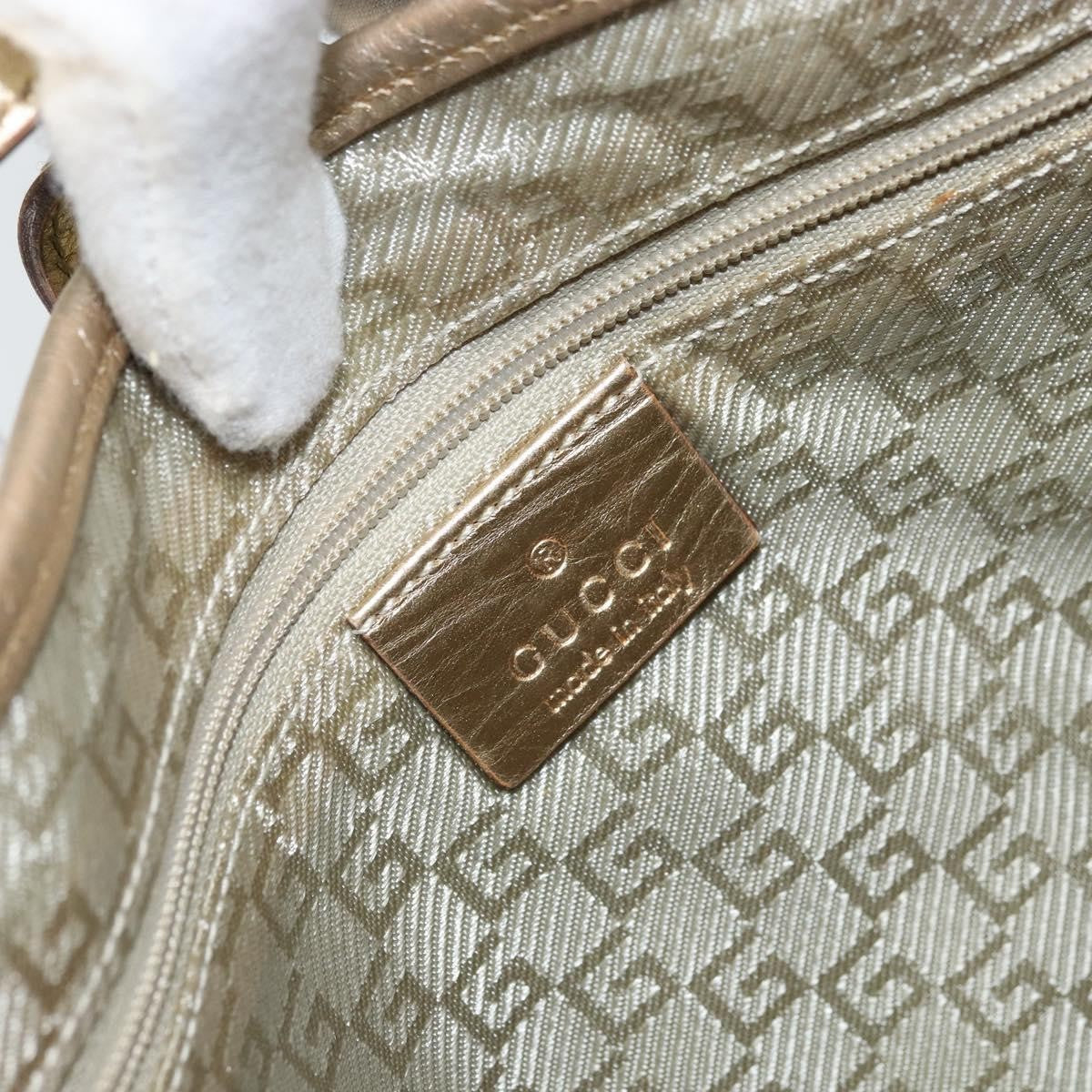 Gucci Vintage Jackie Shoulder Bag Canvas and Leather, Blue, Canvas, Shoulder Bag