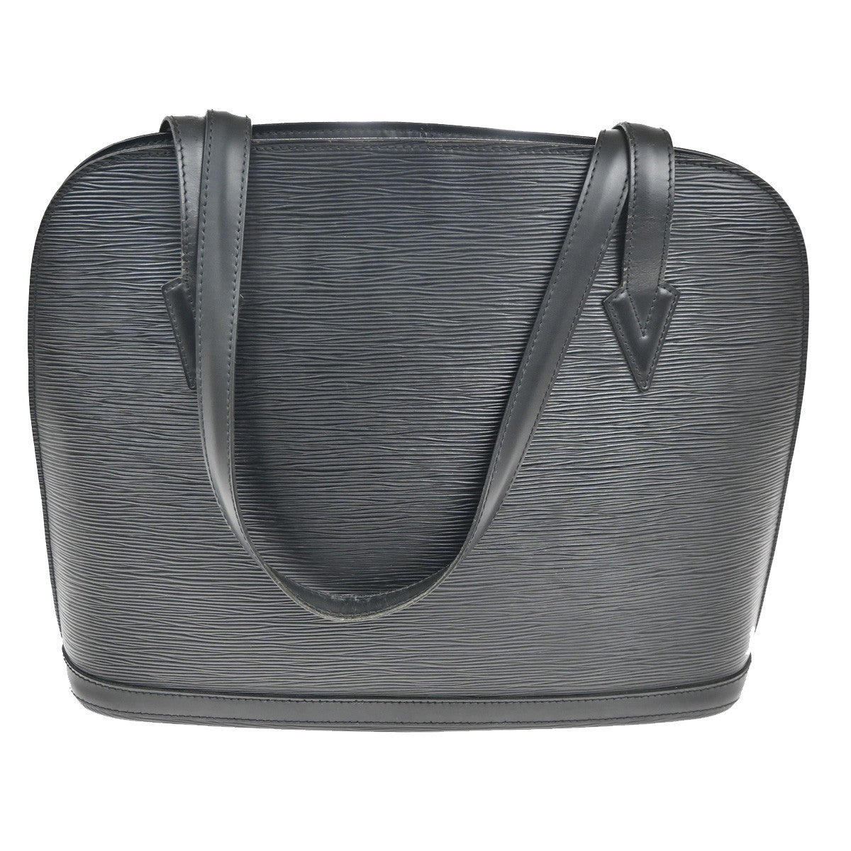 Louis Vuitton Lussac Handbag Epi Leather, BLACK, LEATHER, Shoulder bag