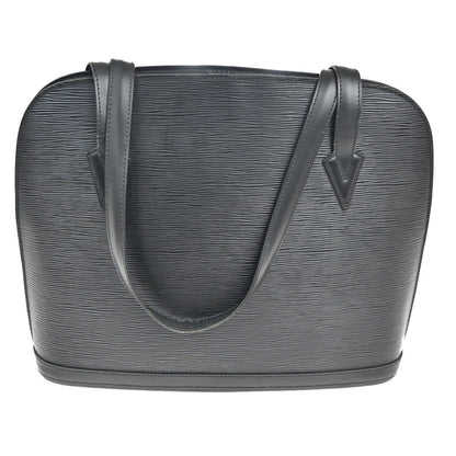 Louis Vuitton Lussac Handbag Epi Leather, BLACK, LEATHER, Shoulder bag