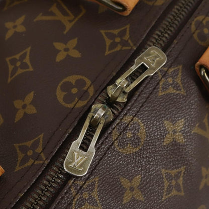 Louis Vuitton Keepall Bag Monogram Canvas, BROWN, CANVAS, Travel bag