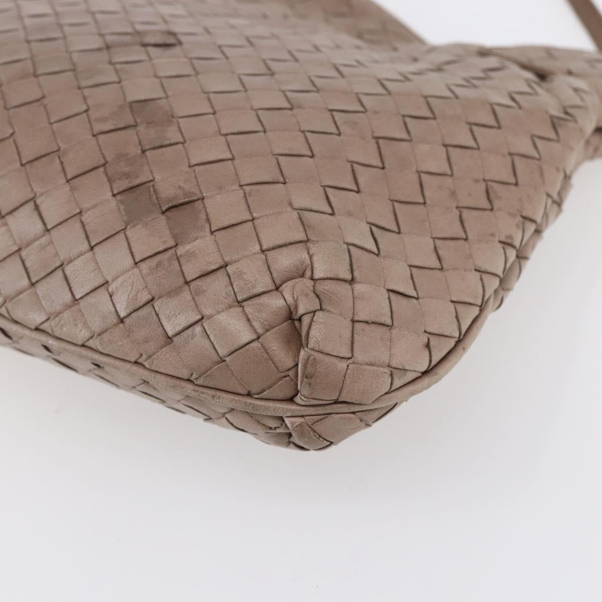 Bottega Veneta Intrecciato Shoulder bag Leather, BEIGE, LEATHER, Shoulder bag
