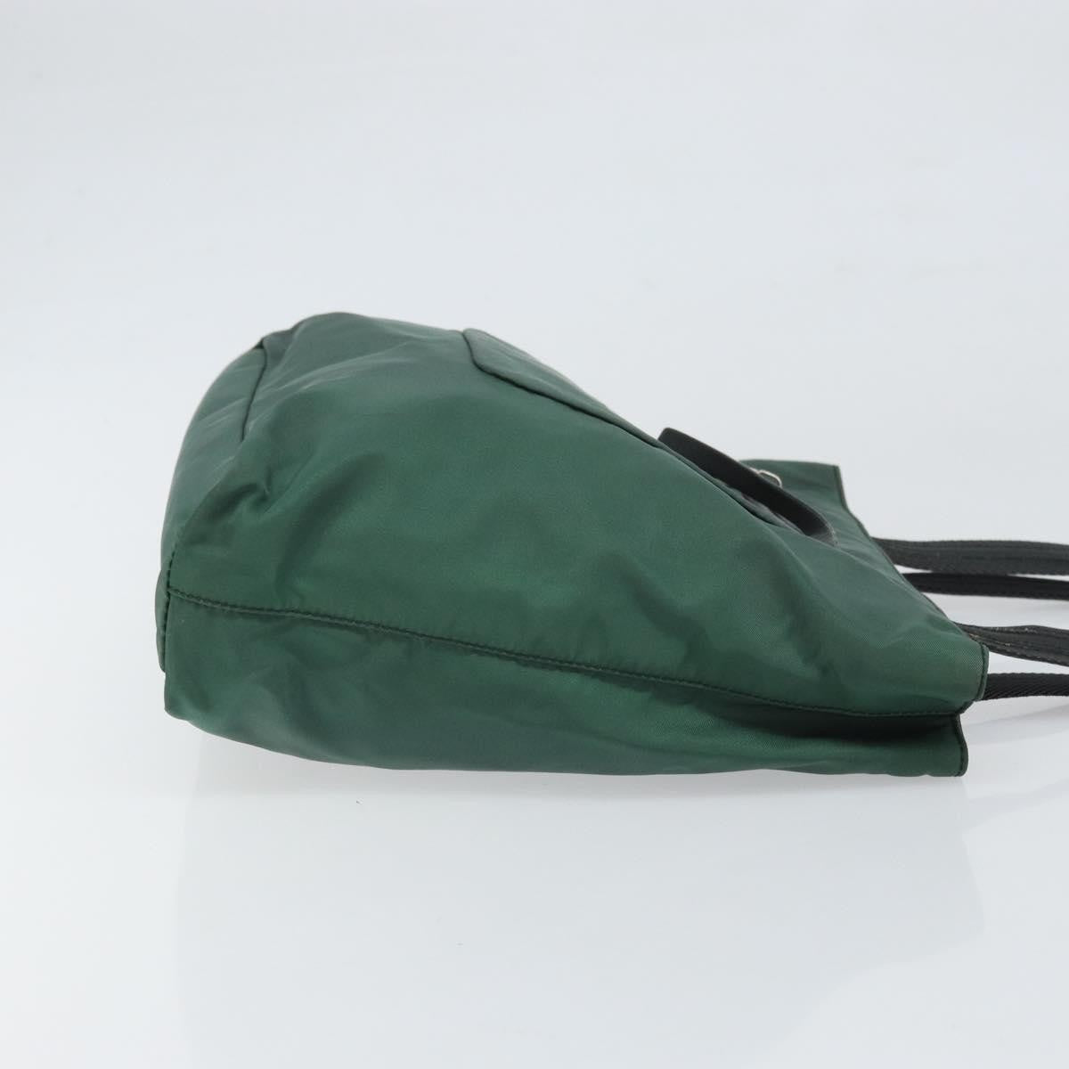 Prada Vintage Zip Tote Tessuto, GREEN, NYLON, Tote bag