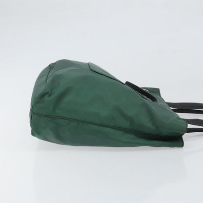 Prada Vintage Zip Tote Tessuto, GREEN, NYLON, Tote bag