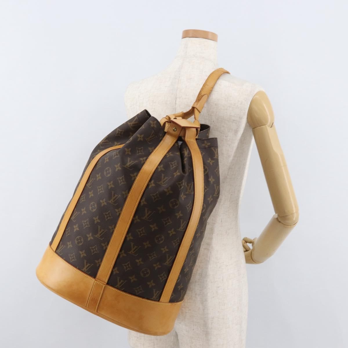 Louis Vuitton Randonnee Backpack Monogram Canvas, Brown, Canvas, Backpack