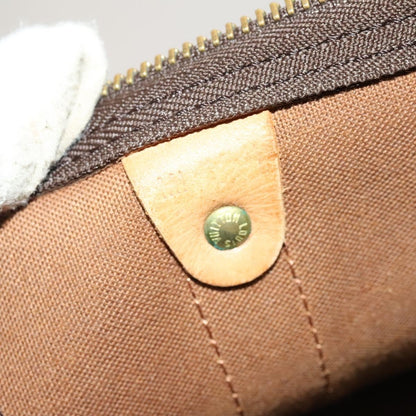 Louis Vuitton Keepall Bag Monogram Canvas, BROWN, CANVAS, Travel bag