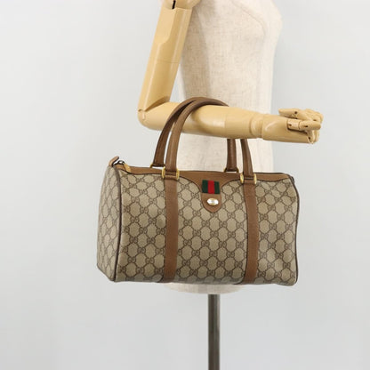 Gucci Vintage Web Sherry Line Handbag Micro GG Canvas, Beige, Canvas, Handbag