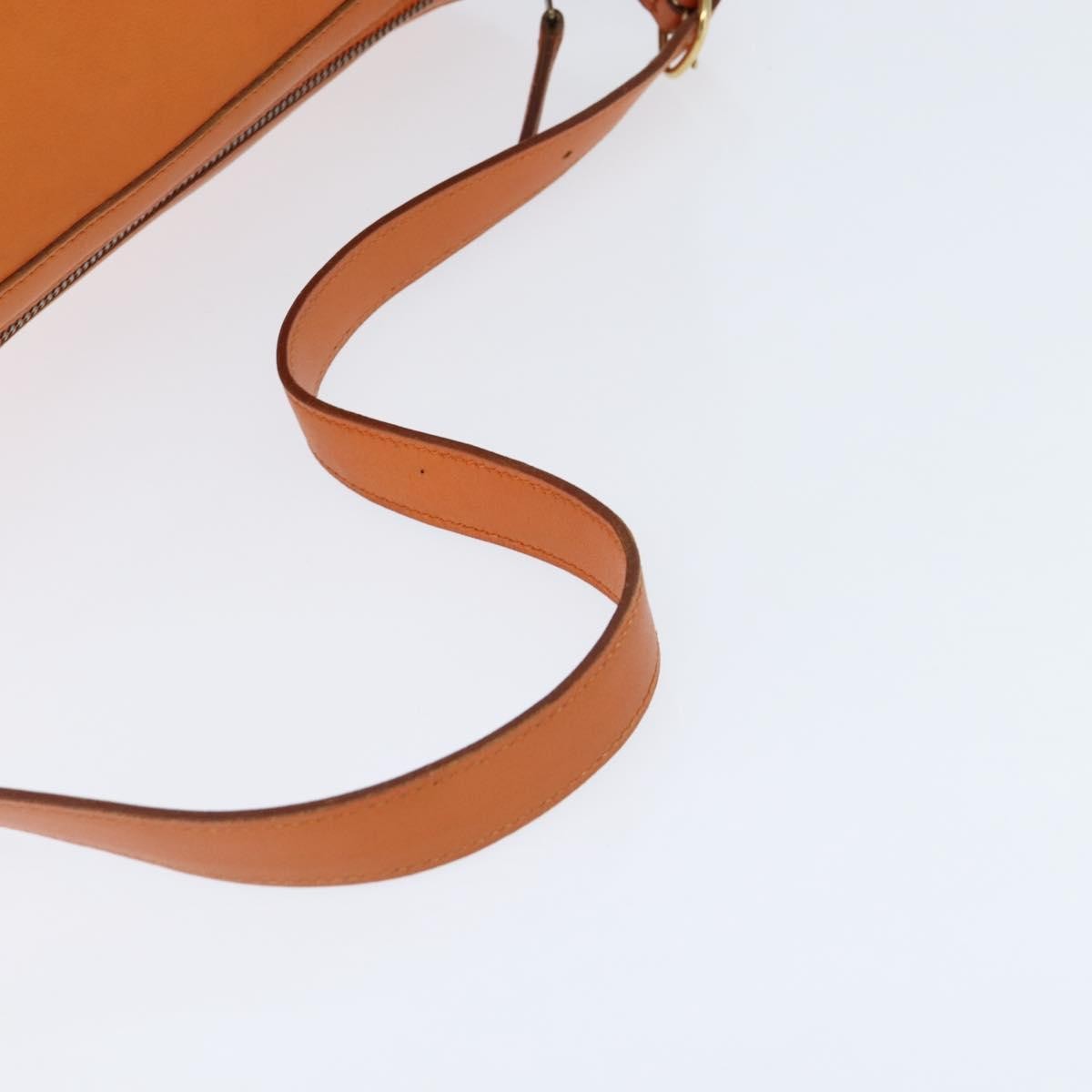 Hermes Sac Doremi Bag Leather, ORANGE, LEATHER, Shoulder bag