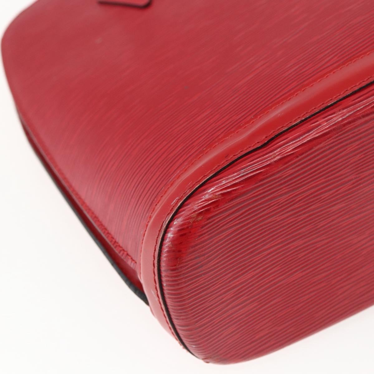 Louis Vuitton Lussac Handbag Epi Leather, RED, LEATHER, Shoulder bag