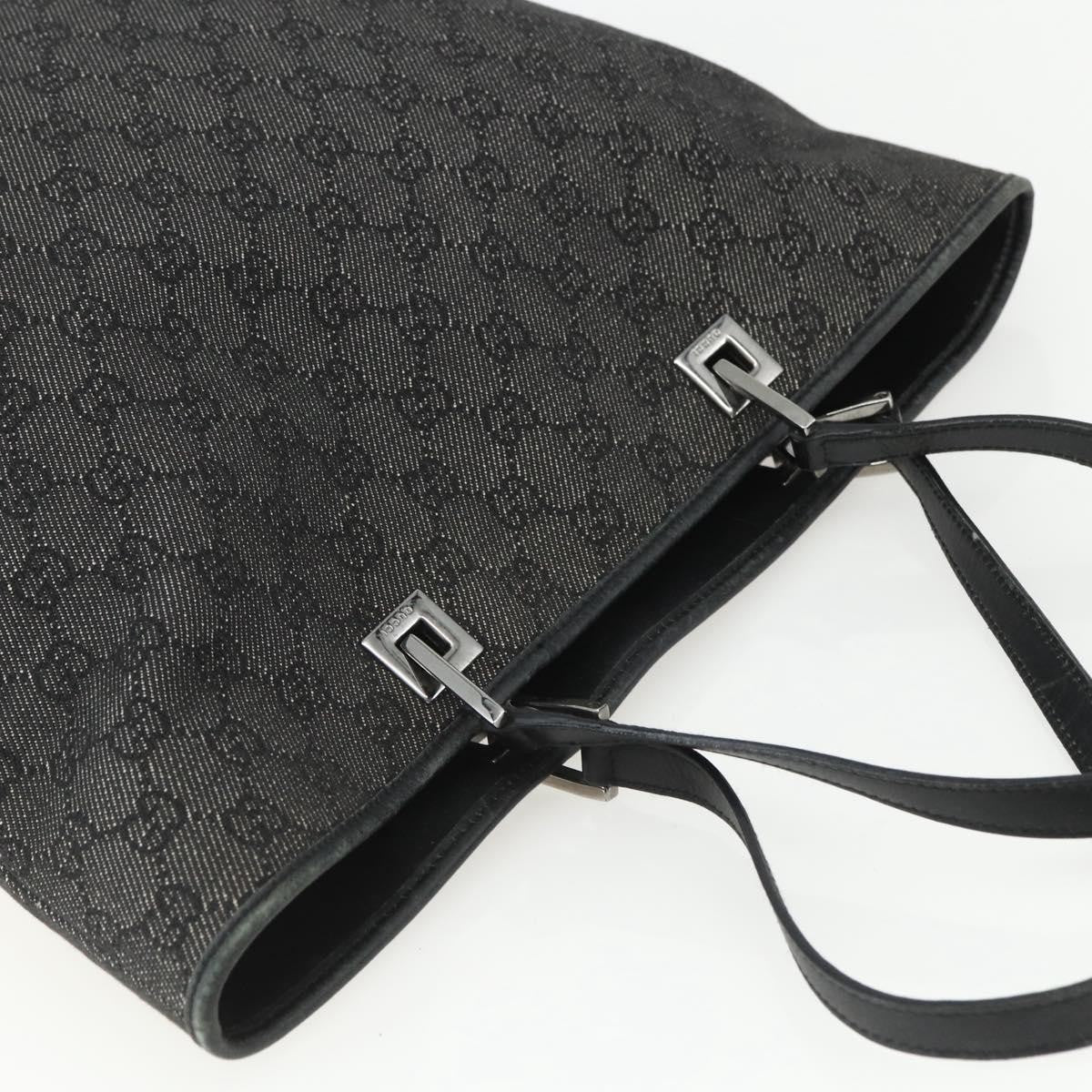 Gucci Vintage Bucket Shopping Tote GG Canvas, BLACK, CANVAS, Tote bag