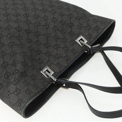 Gucci Vintage Bucket Shopping Tote GG Canvas, BLACK, CANVAS, Tote bag