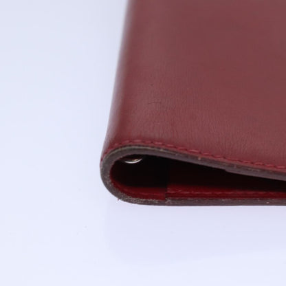 Hermes Agenda A6 Day Planner Housse Leather, RED, LEATHER, Wallets