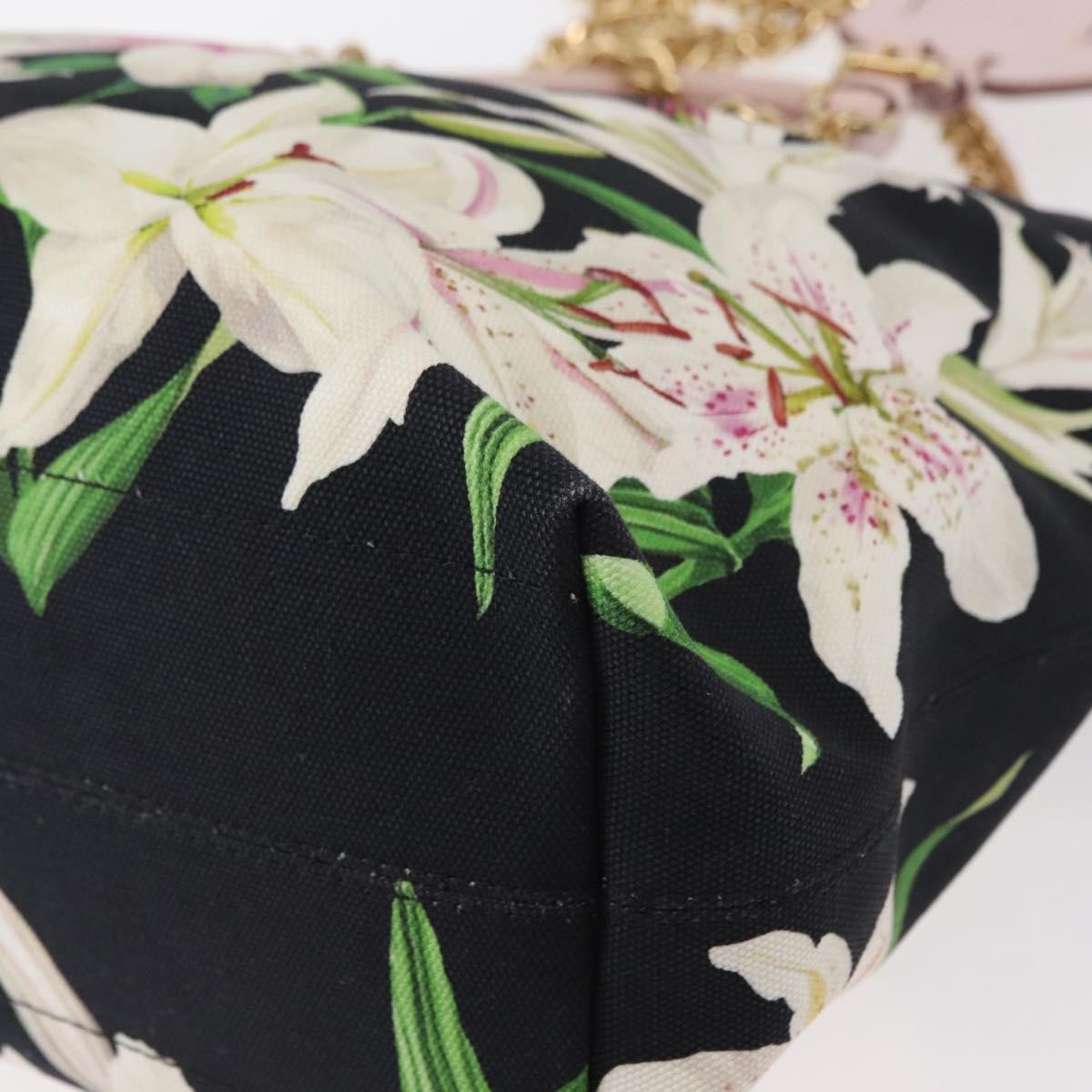 Dolce & Gabbana Capri Tote Printed Canvas with Lizard Embossed Leather, MULTICOLOUR, CANVAS, Tote bag