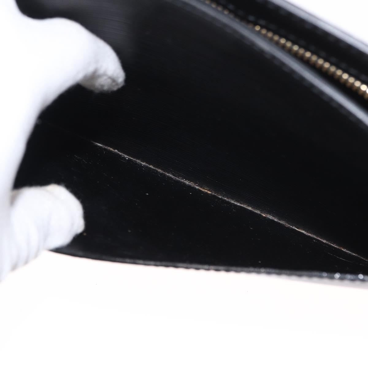 Louis Vuitton Pochette Homme Epi Leather, BLACK, LEATHER, Clutche & pouche