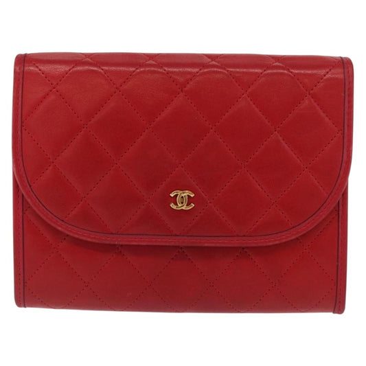 Chanel Vintage Clutch Leather, RED, LEATHER, Clutche & pouche