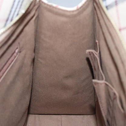 Burberry Nova Check Tote Canvas and Leather, BEIGE, CANVAS, Tote bag