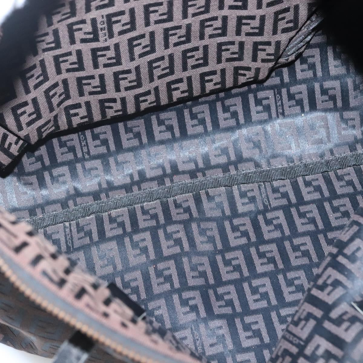 Fendi Roll Tote Zucca Canvas, BROWN, CANVAS, Tote bag