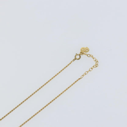 Christian Dior Vintage CD Pendant Necklace Metal, GOLD, METAL, Necklace