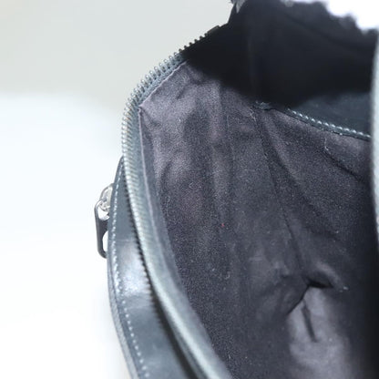 Bottega Veneta Utility Waist Bag Leather with Intrecciato, BLACK, LEATHER, Travel bag