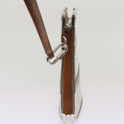 Louis Vuitton Trunk Pouch Monogram Mirror Coated Canvas, SILVER, CANVAS, Clutche & pouche