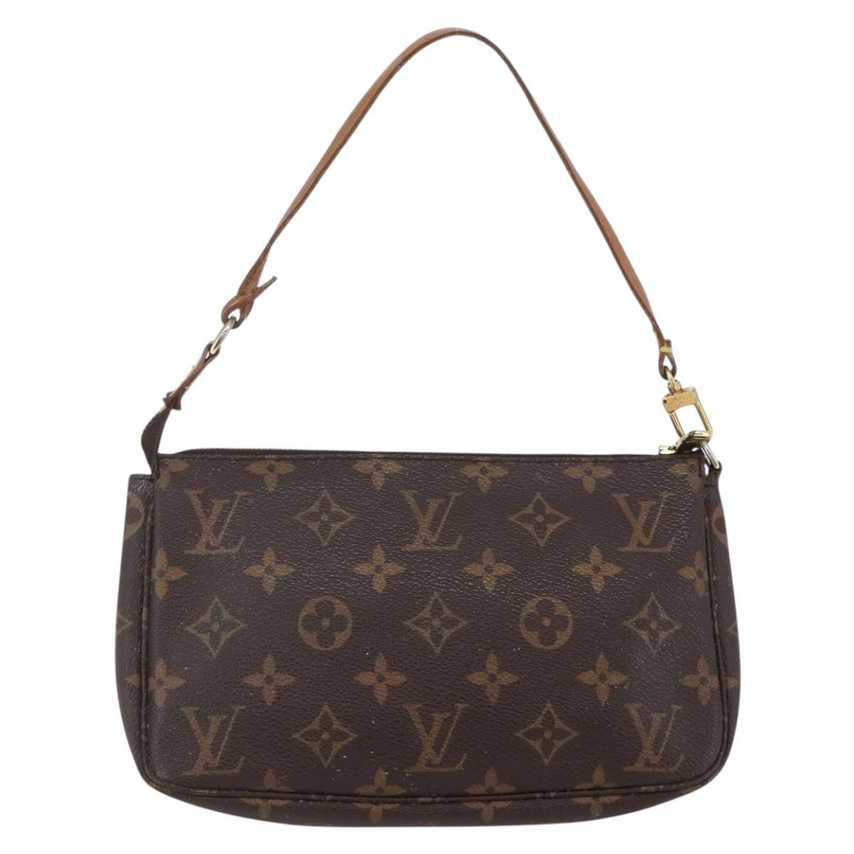 Louis Vuitton Pochette Accessoires NM Monogram Canvas, BROWN, CANVAS, Clutche & pouche