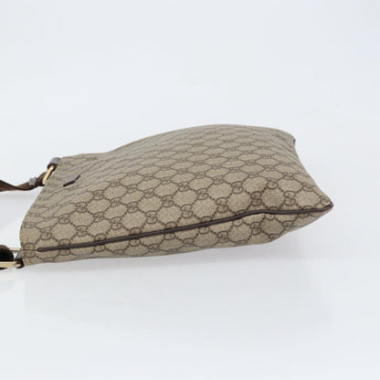 Gucci Flat Messenger Bag GG Canvas, BEIGE, CANVAS, Shoulder bag