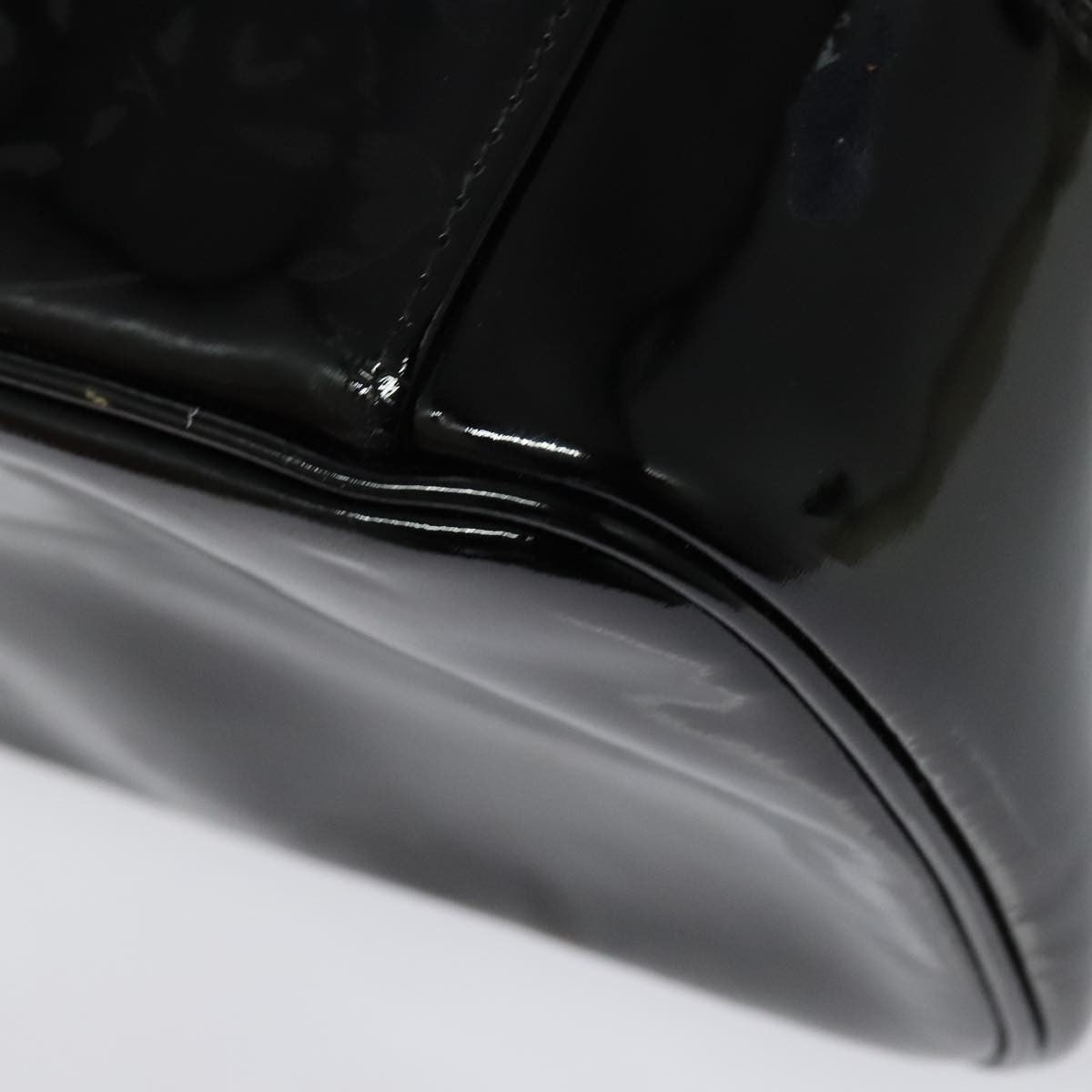 Chanel Vanity pouch Leather, BLACK, PATENT_LEATHER, Toiletry Case