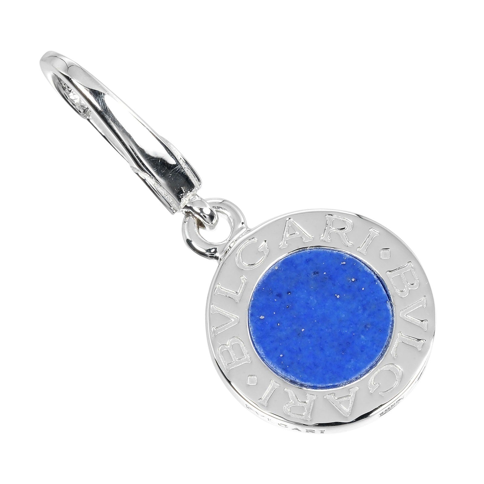 Bvlgari Bvlgari Bvlgari Pendant Charm 18K white gold, SILVER, WHITE_GOLD, Necklace