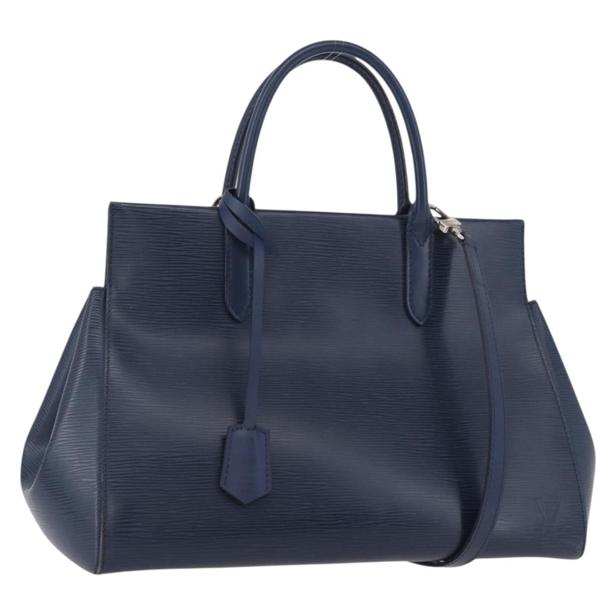 Louis Vuitton Marly Handbag Epi Leather, Blue, Leather, Handbag