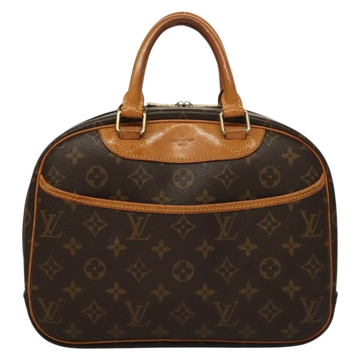Louis Vuitton Trouville Handbag Monogram Canvas, BROWN, CANVAS, Handbag