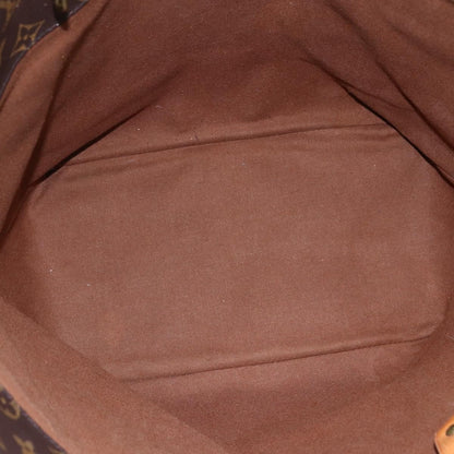 Louis Vuitton Shopping Sac Handbag Monogram Canvas, BROWN, CANVAS, Tote bag