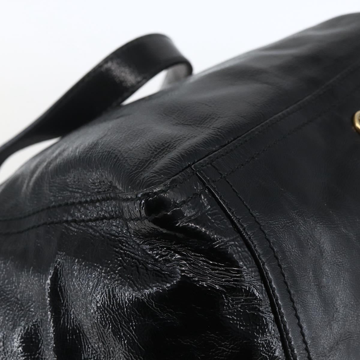 Saint Laurent Downtown Handbag Patent, BLACK, PATENT_LEATHER, Tote bag
