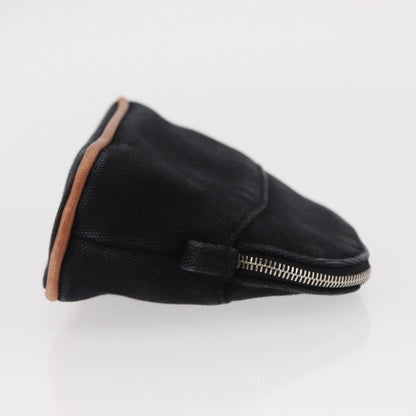 Hermes Bolide Travel Pouch Canvas, BLACK, CANVAS, Clutche & pouche