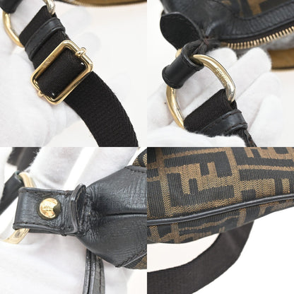 Fendi Chef Zip Crossbody Bag Zucca Canvas, BROWN, CANVAS, Shoulder bag